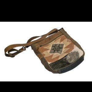 Myra Bag Rustic Patterned Shoulder Bag